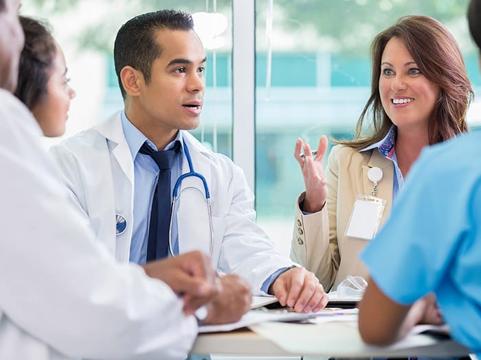 Language interpreters for healthcare, medical settings, and hospitals.